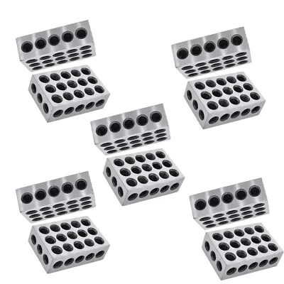 1-2-3 Blocks 23 Holes .0002  Machinist 123 5 Matched Pairs Ultra Precision • $56.04