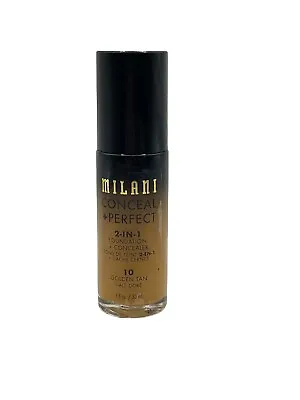 Milani Conceal + Perfect 2 In 1 Foundation 10 Gold Tan • $4.99