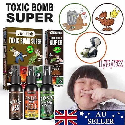 3/5X Fart Liquid Spray Prank Stink Ass Gag Smell Bomb Joke Stinky Gas Halloween • $6.14