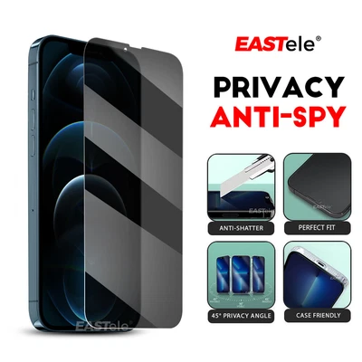 $7.89 • Buy For IPhone 14 13 12 11 Pro XS Max XR Privacy Tempered Glass Screen Protector