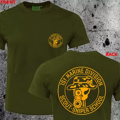 NEW Scout Sniper School Marines Division T - SHIRT HQ • $22.75