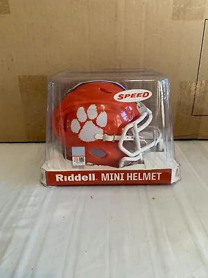 Clemson Tigers NCAA Riddell Speed Orange Mini Helmet • $39.99