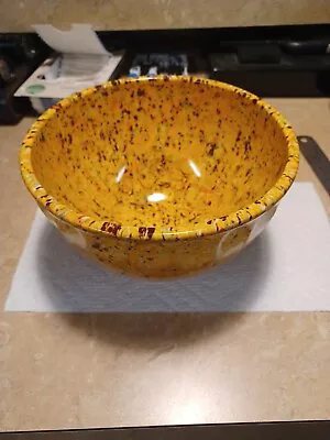 Boonton U.S.A Melmac Confetti Yellow Orange 1 1/2 Qt Mixing Bowl 511A-20 • $20