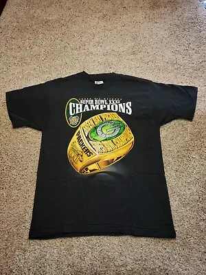 Vintage Green Bay Packers T Shirt Large Superbowl 31 Ring Pro Player USA Made  • $38.25