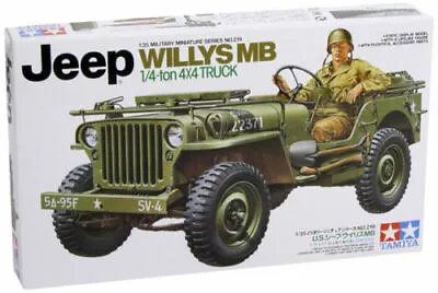 TAMIYA 35219 Jeep Willys MB. 1:4-ton 4x4 Truck 1:35 Military Model Kit • £14.99