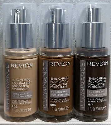 Revlon Illuminance Skin-Caring Liquid Foundation 1 Oz ~ You Choose • $7.25