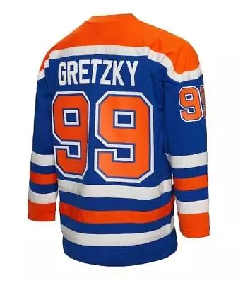 Men's Wayne Gretzky Edmonton Oilers 1986 Blue Jersey • $55.99