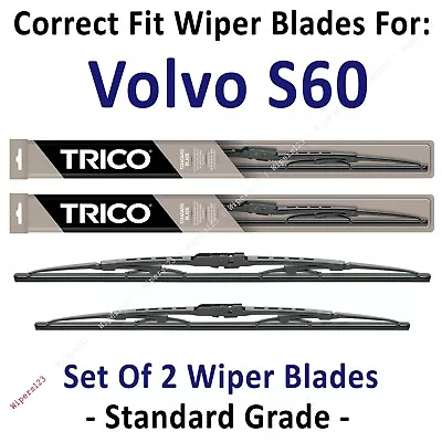 Wiper Blades 2-Pack Standard Wipers - Fit 2001-2004 Volvo S60 S-60 - 30240/221 • $20.66