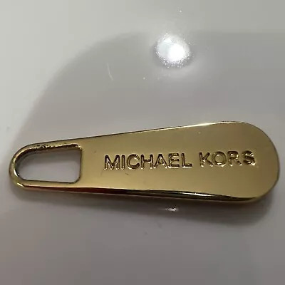 Michael Kors Gold-Tone MK Logo Zip's Puller Hardware For Bag Purse Replacement • $9.99