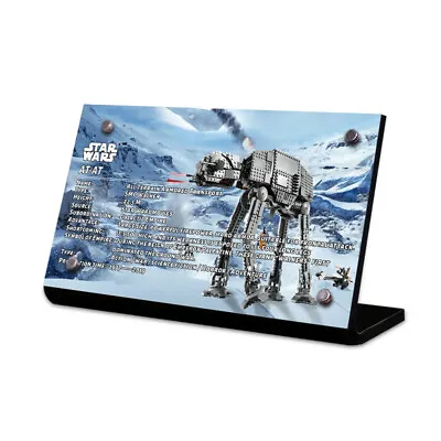 Display Plaque Stand For LEGO 75288 AT-AT MP91 • $9.80