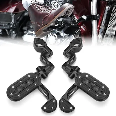 KEMIMOTO 1.25   1 1/4  Highway Foot Pegs Fit For Touring Road King Street Glide • $89.99
