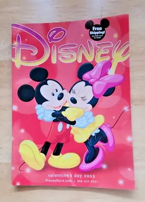DISNEY Store Catalog Booklet VALENTINES DAY 2003  MICKEY AND MINNIE MOUSE • $9.99