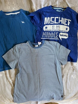 X3 T-shirt Tops Boys GAP Bluezoo Age 4-5 Years • £3