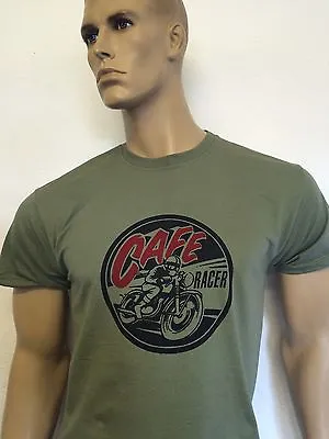 Cafe Racer Motorcycle T-shirt (new 100% Cotton) Motorbike / Bike Triumph Bsa • £9.99