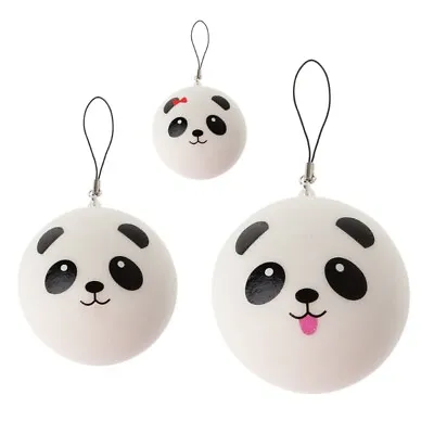 $12.13 • Buy Cute Panda Squishy Steamed Bun Bag Phone Pendant Lanyard Keychain Kid Toy