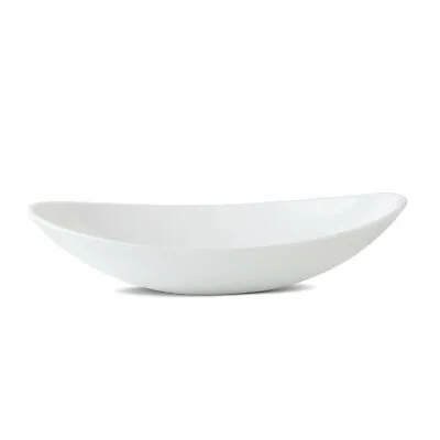£5.95 • Buy Bormioli Rocco Prometeo 23 X 20cm White Oval Soup Pasta Food Serving Plate