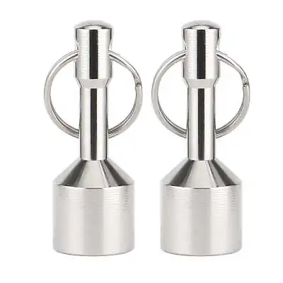 2PCS Keychain Neodymium Magnet For Testing Brass Gold Silver Coins Ferrous Metal • $6.19