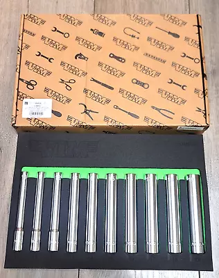 VIM 10pc 3/8  Dr 5  Long 6 Point Extra Deep Metric Socket Set 10-19mm #EDM600 • $182.59