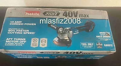 Makita GAG01Z 40V MAX XGT 4-1/2” / 5  Brushless Angle Grinder Tool Only - NEW • $179.99