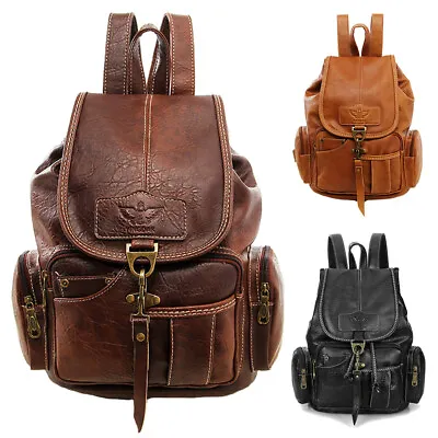 Fashion Women Backpack Leather Travel Hand Shoulder School Bag Satchel Rucksack • $22.40
