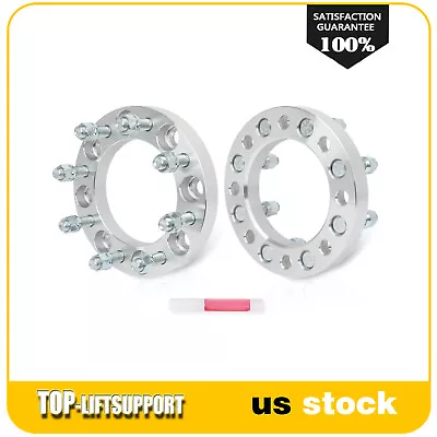 2x 1 Inch 8x6.5 Wheel Spacers 9/16 X18 Fits Dodge Ram 2500 3500 Ford F-250 F-350 • $53.03