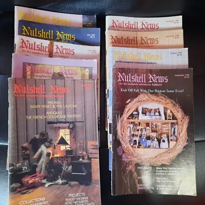 Lot Of 9 Nutshell News Miniature Magazines From 1983 • $5.75