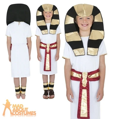 £13.99 • Buy Kids Egyptian King Costume Boys Girls Child Pharaoh Fancy Dress Book Week Outfit