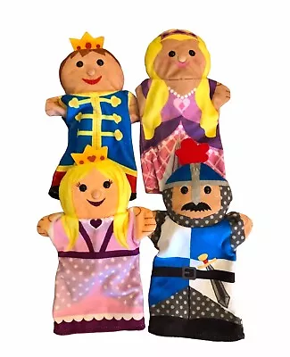 Melissa And Doug Palace Pals Hand Puppets Set Of 4 Queen Knight King Princess • $18