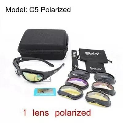 Daisy Tactical Polarized Glasses Military Goggles Army Sunglasses With 4 Lens • $19.99