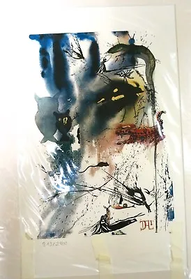 $949.95 • Buy Salvador Dali “Alice In Wonderland  Lithograph Artwork Alice In Wonderland