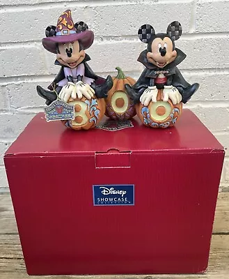 Jim Shore Disney Mickey & Minnie Halloween-Cutest Pumpkin In The Patch Glows • $9.99