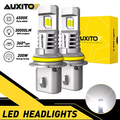 AUXITO 9007 LED Headlight Bulbs Kit HB5 High Low Beam 6500K Super White CANBUS A • $37.04