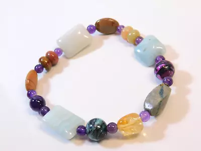 Jay King DTR Mine Finds Multi Gemstone Stretch Bracelet • $9.97