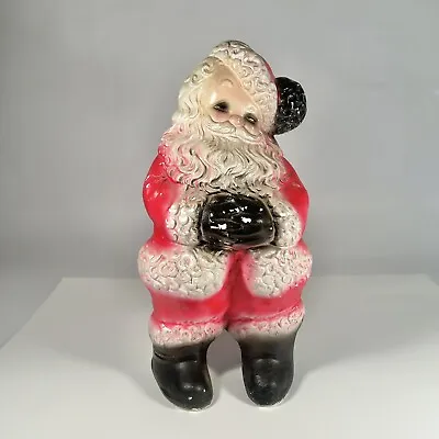 Vintage Chalkware Winking Santa Claus Atlantic Mold Statue Figurine 14.5” Heavy • $25