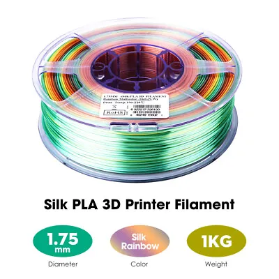 PLA/ PLA+ /PLA SILK 3D Printer Filament 1KG/Spool 1.75mm No-Knot Multicolor • $15.55