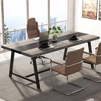 71  Office Executive Desk Large Computer Desk Industrial Conference Table For 4 • $209.74