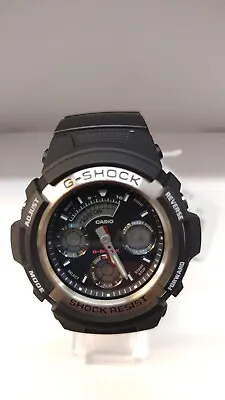 Casio G-Shock Men's Analogue And Digital Black Rubber Strap Watch AW-590-1AER • £71.96