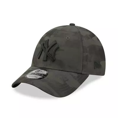 New Era NY New York Yankees Tonal Camo Grey 9FORTY Adjustable Cap • £16.50