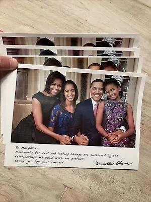 $6 • Buy Michelle Obama Family Portrait Print Signed Reproduction Paid For By Obama