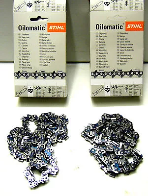 £48.51 • Buy  TWO STIHL 16  CHAINSAW CHAINS 67 X .325 1.6 Fits 024 240 241 026 260 261 Etc