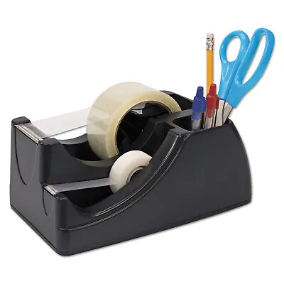 Officemate Recycled 2-in-1 Heavy Duty Tape Dispenser 1  And 3  Cores Black 96690 • $29.28