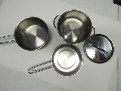 $14.99 • Buy Melissa & Doug Let's Play House Stainless Steel Pots Pans Play Set Lids