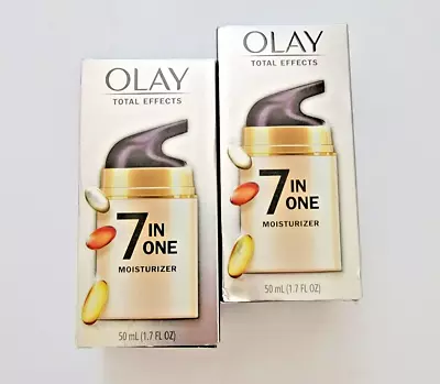 Olay Total Effects 7 In One Moisturizer Regular 1.7 Fl OZ 50 ML 2 PACK • $22.49