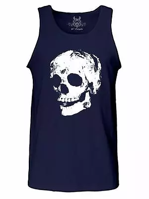 Nw Men's Printed Big Skull Rock & Rroll Hipster Funny Cotton Tank Top All Size • $16.49