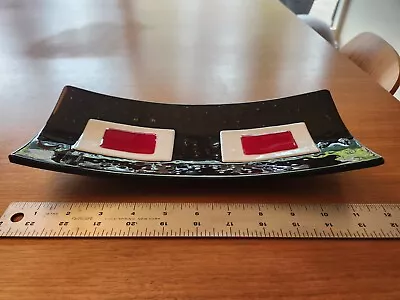 Murano Glass Modern Rectangular Dish 12  X 5  For Riflessi Veneziani • $14.99