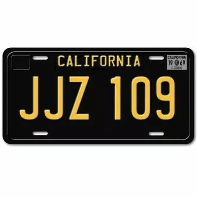 JJZ 109 Steve McQueen's 1968 Mustang Replica Prop Aluminum License Plate Tag • £16.07