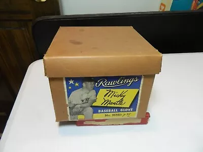 1950's Rawlings Mickey Mantle Baseball Glove Picture Box MM 8 Glove • $1499.99