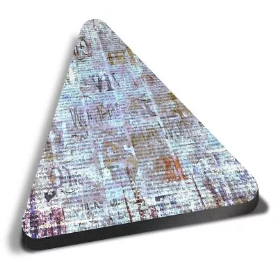 Triangle MDF Magnets - Old Grunge Newspaper Urban #2534 • £4.99