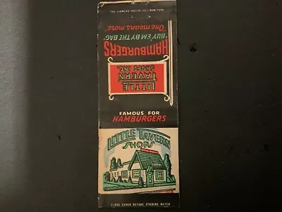1930s-40s HAMBURGER -MATCHBOOK - LITTLE TAVERN SHOPS- 5 Cent  HAMBURGERS- # 2527 • $3.99