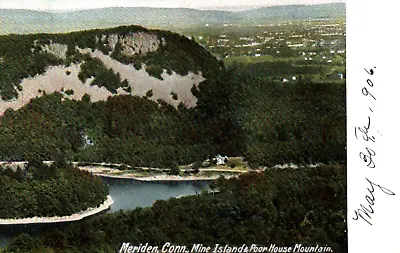 Meriden Conn. Mine Island Poor House Mt. Vintage 1906 Postcard • $3.95